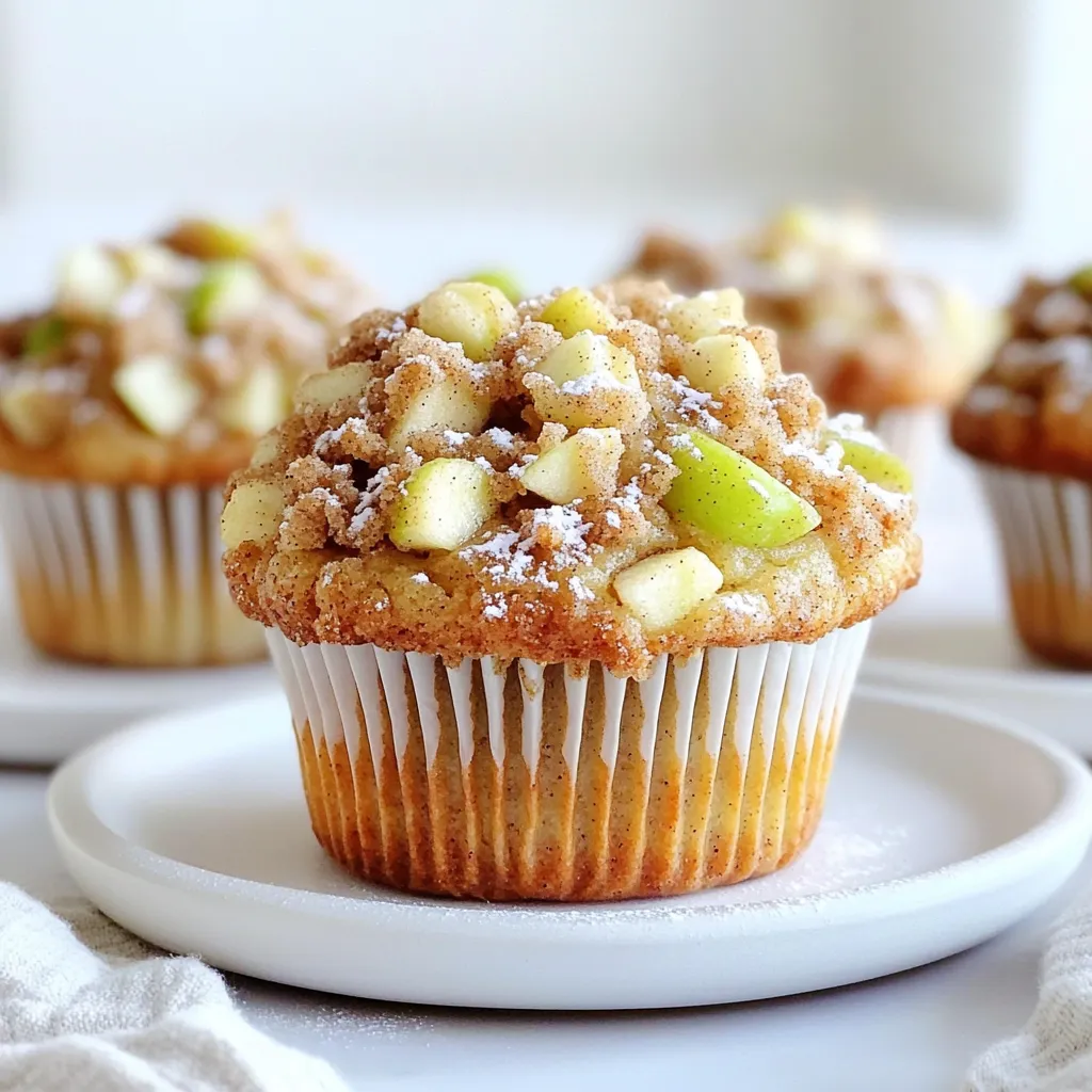 Bakery-Style Apple Cinnamon Crumb Muffins Delight