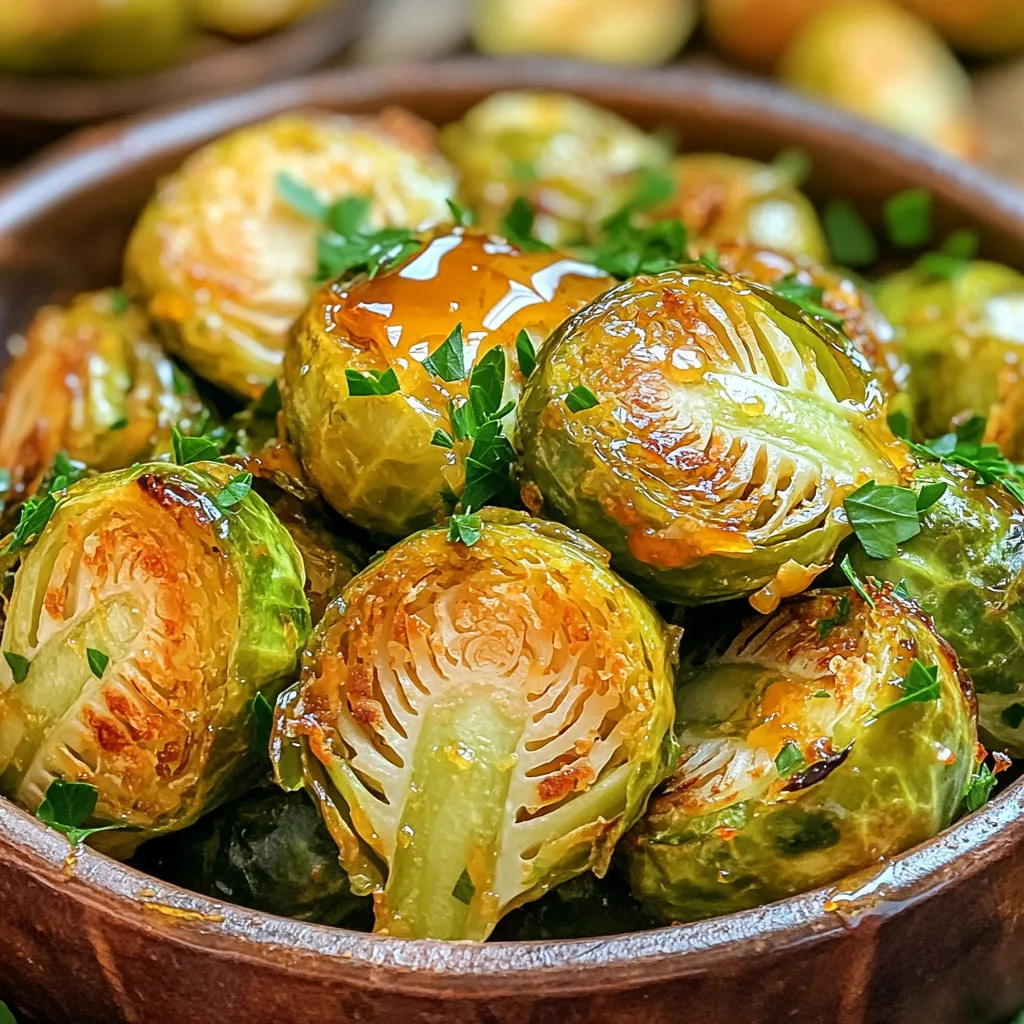 Air Fryer Honey Mustard Brussels Sprouts Delight