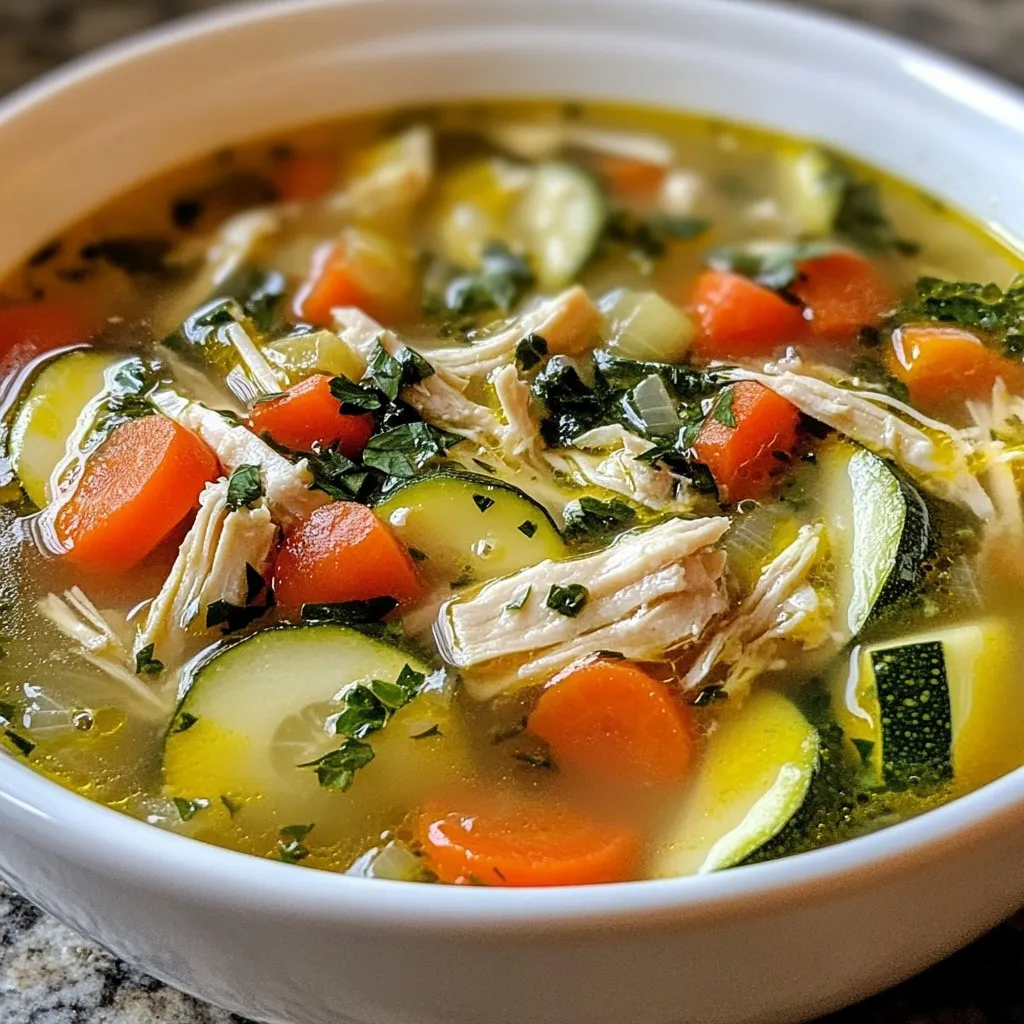 High-Protein Chicken Veggie Soup Hearty and Simple Dish