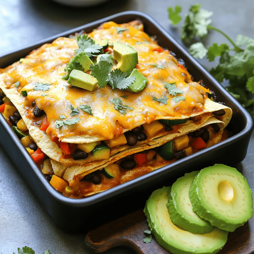Veggie Loaded Enchilada Casserole Hearty and Tasty