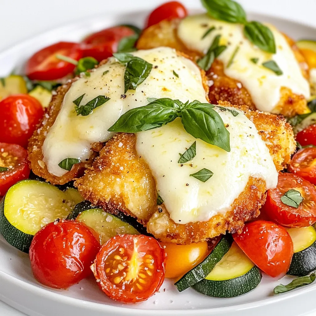 Healthy Chicken Parmesan with Vegetables Recipe Idea