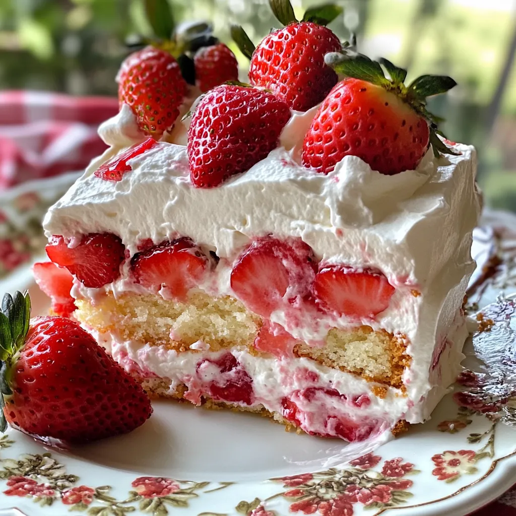 Strawberry Earthquake Cake Delightful and Easy Recipe