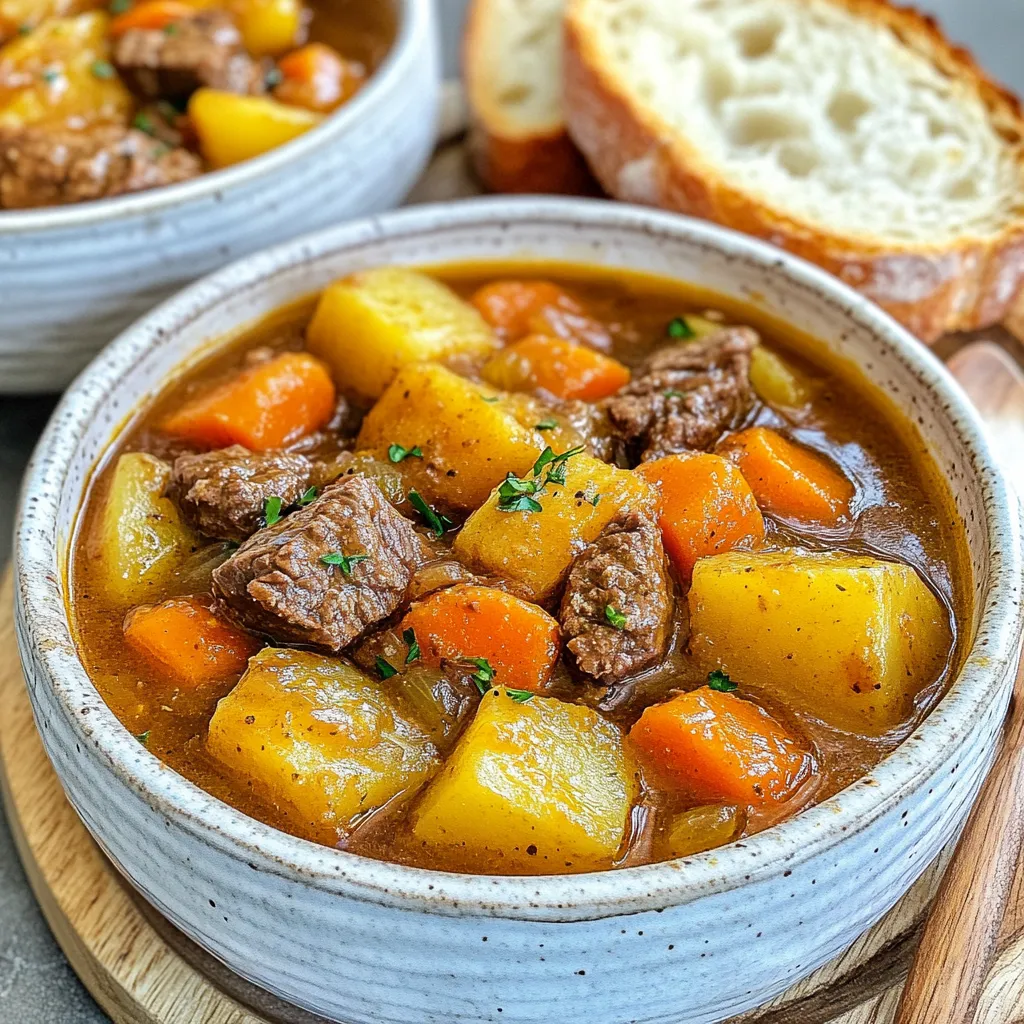 Homemade Beef Stew Comforting One-Pot Meal Recipe