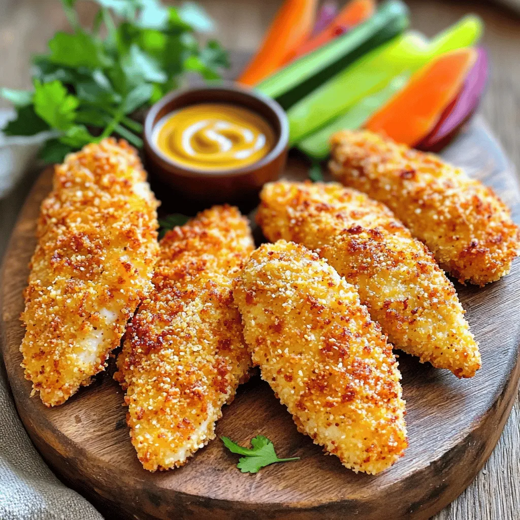 Air Fryer Honey Mustard Chicken Tenders Crunchy Dish