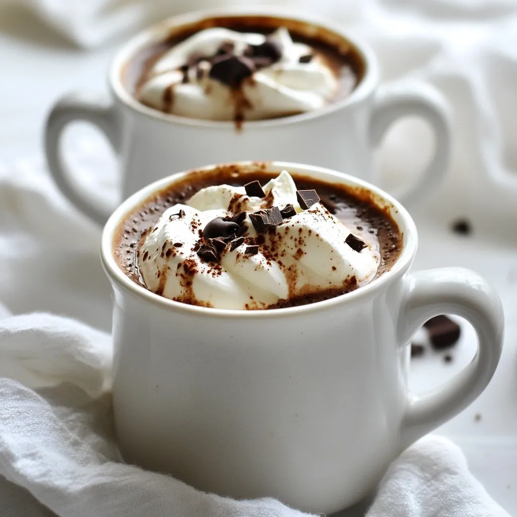Thick French Press Hot Chocolate Rich and Creamy Delight