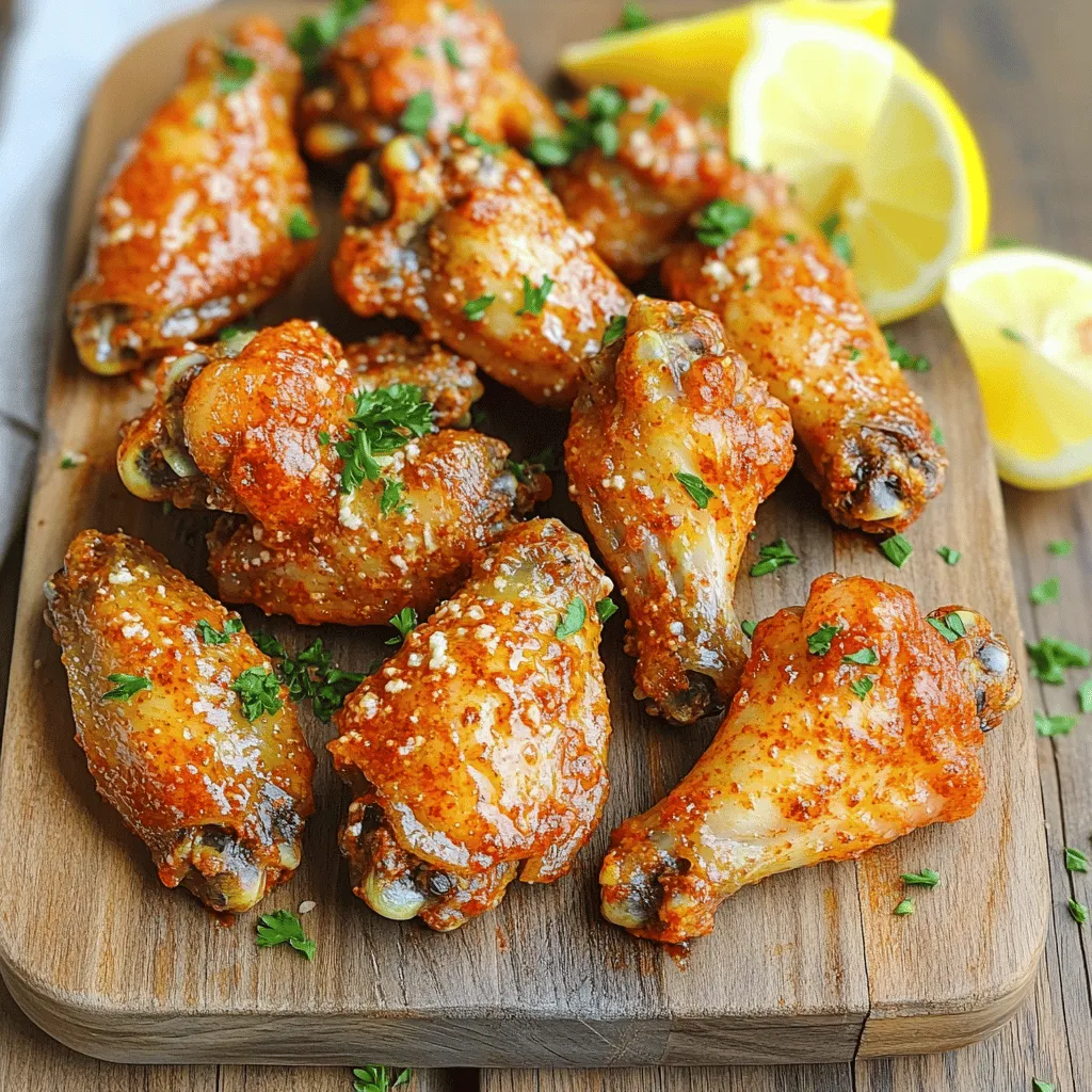 Air Fryer Garlic Parmesan Wings Flavorful and Crispy Dish