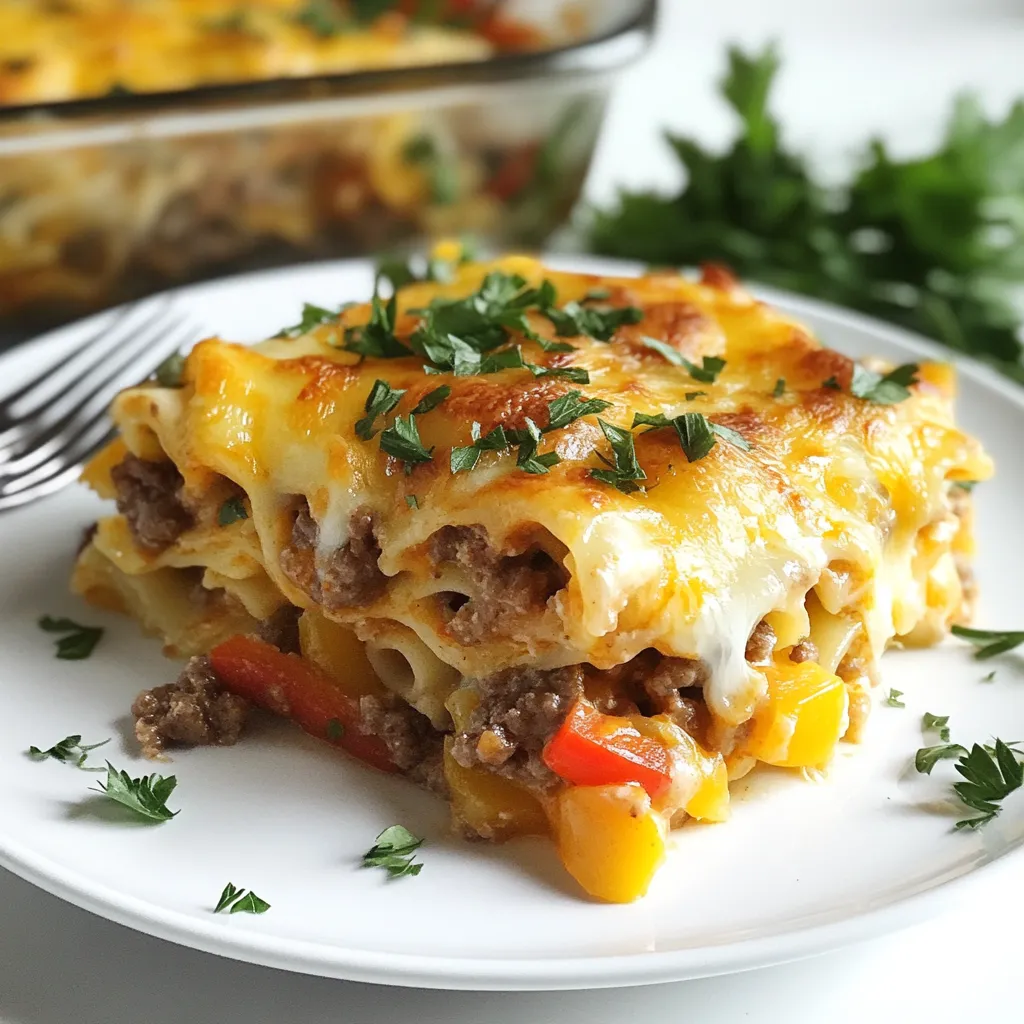 Philly Cheesesteak Casserole Flavorful Comfort Dish