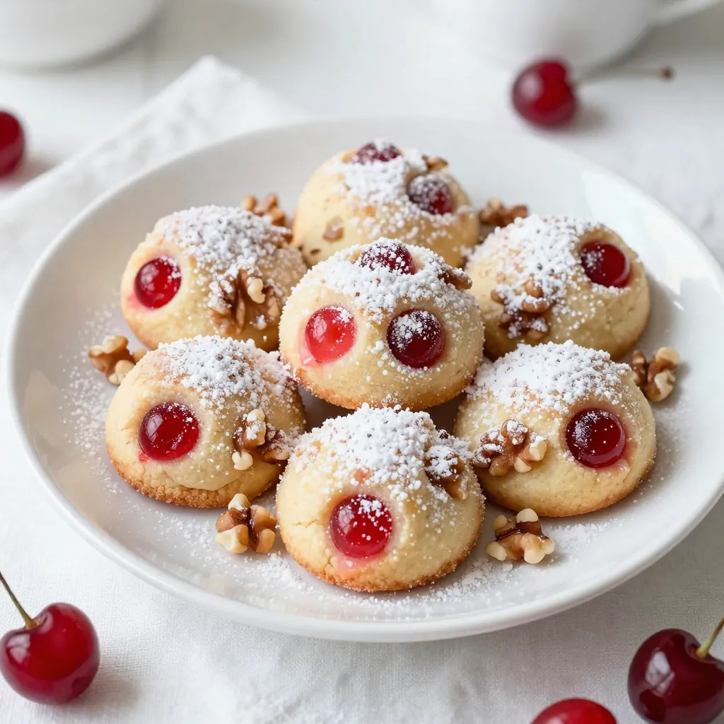 Cherry Snowball Cookies Irresistible and Flavorful Treat