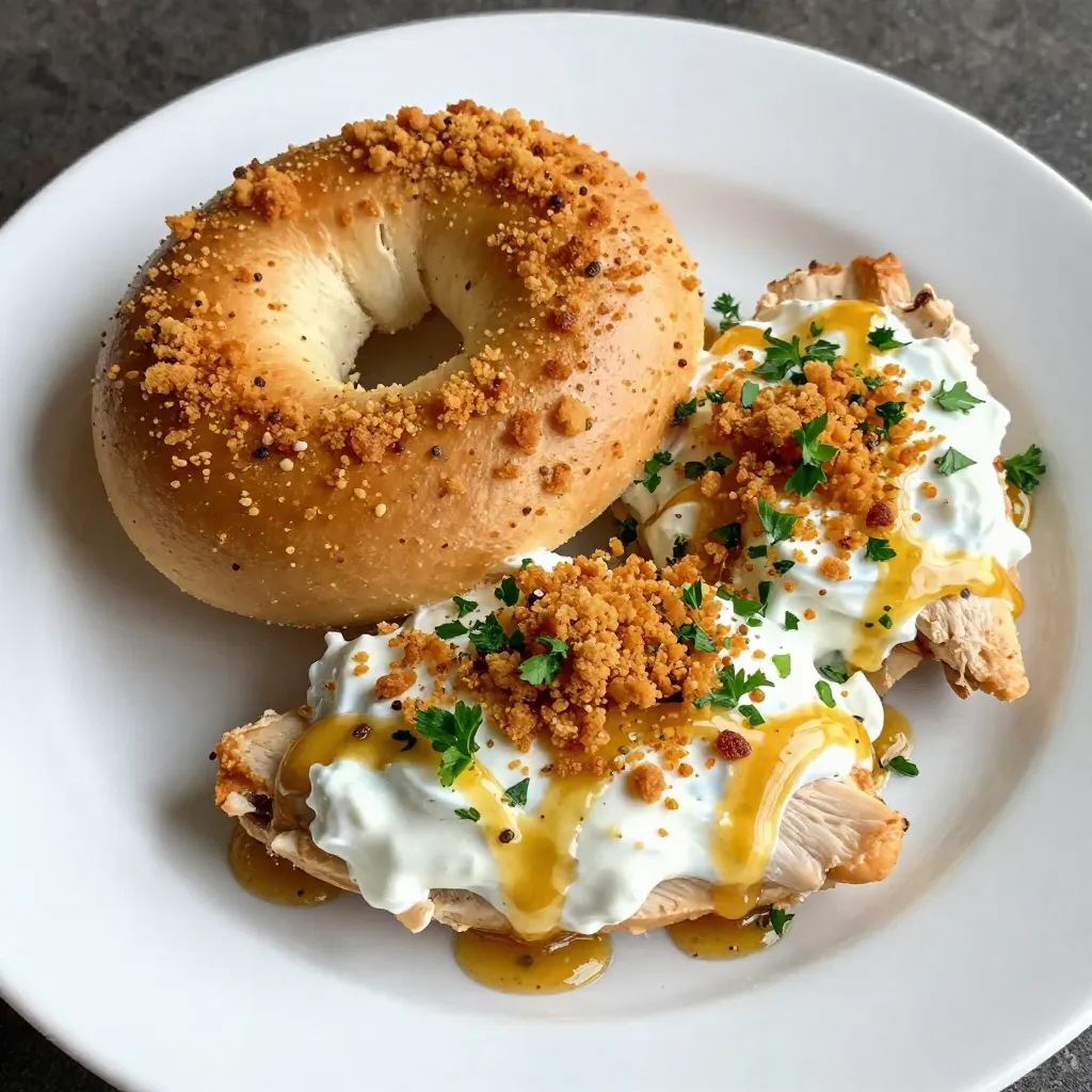 Baked Everything Bagel Chicken Flavored Delight