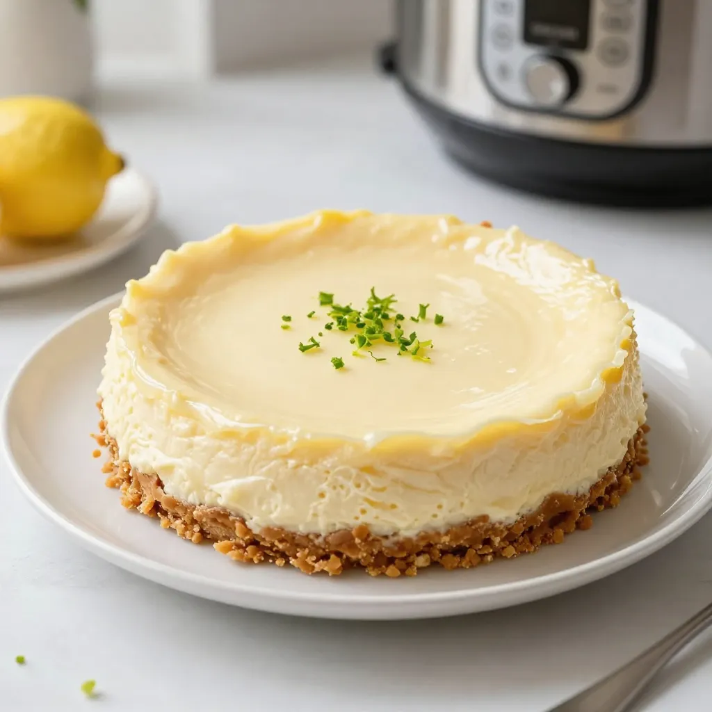 Instant Pot Lemon Cheesecake Simple and Creamy Treat