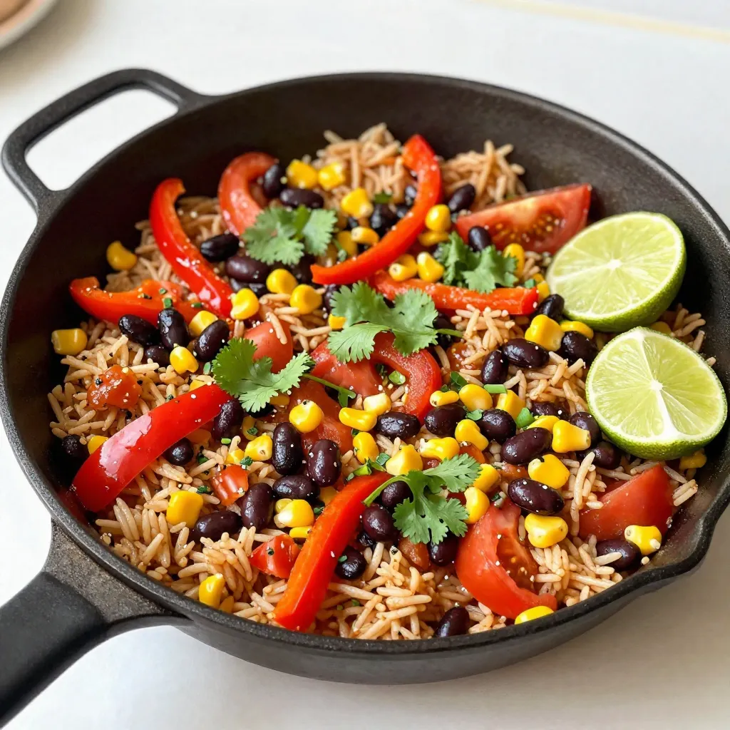 One Skillet Mexican Rice Flavorful and Easy Dish