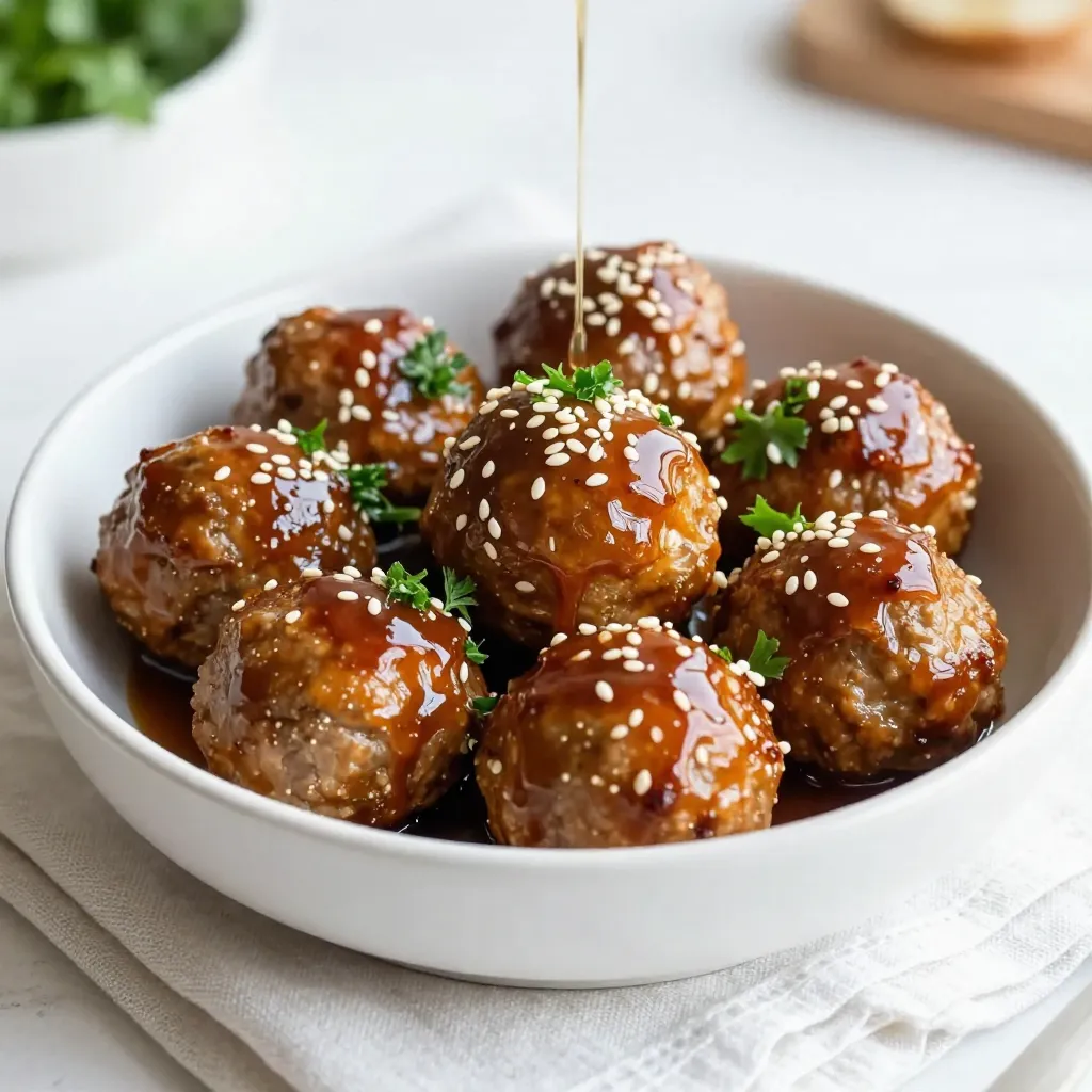 Honey Garlic Glazed Meatballs Simple and Savory Dish