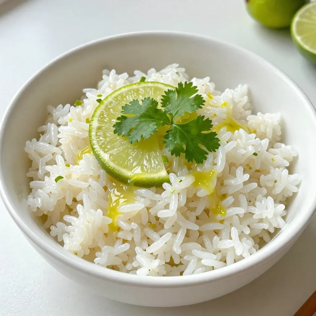 Coconut Lime Rice Quick and Flavorful Side Dish