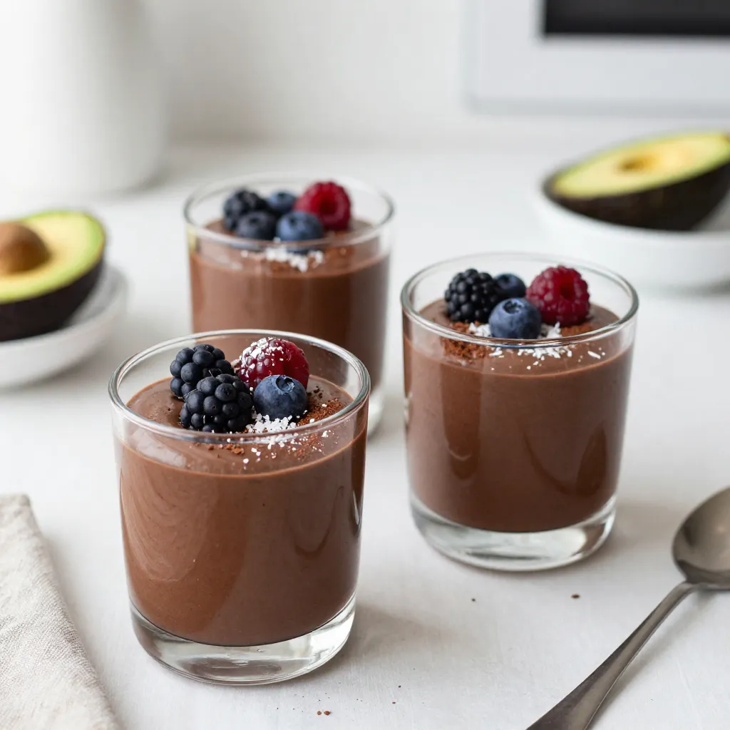 Avocado Chocolate Pudding Creamy and Delicious Treat