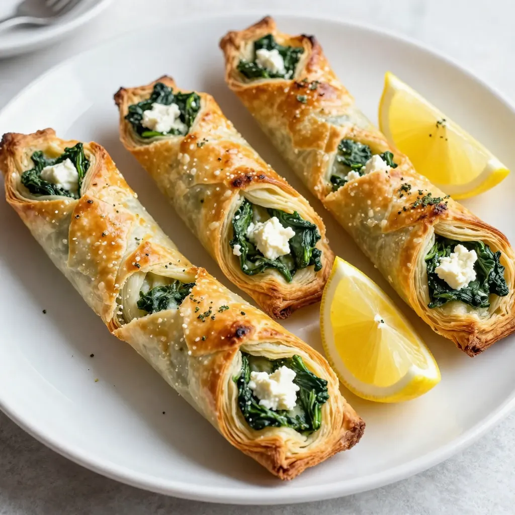 Spinach Feta Puff Pastry Pinwheels Tasty Treat