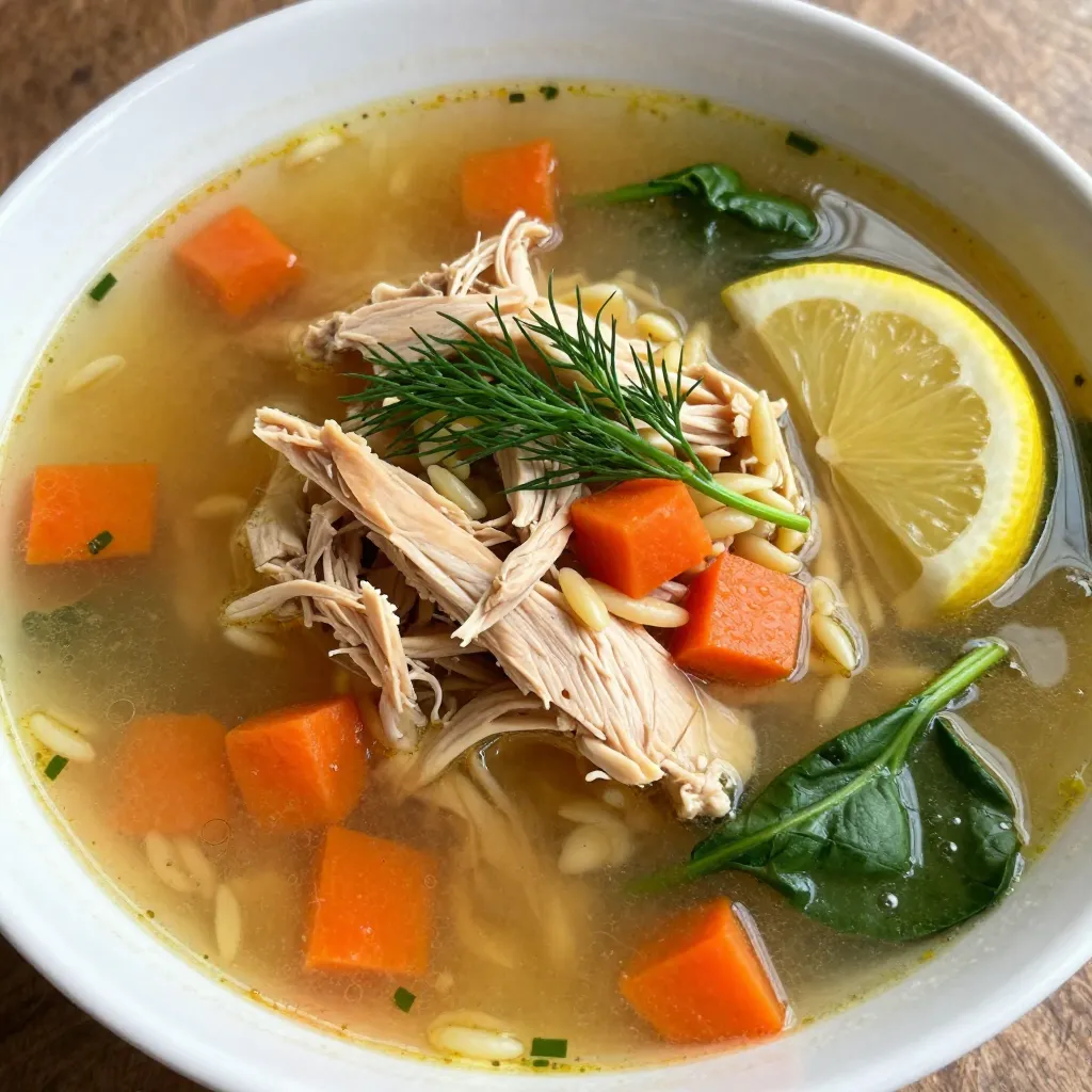 Greek Lemon Chicken Soup Flavorful and Nourishing Meal