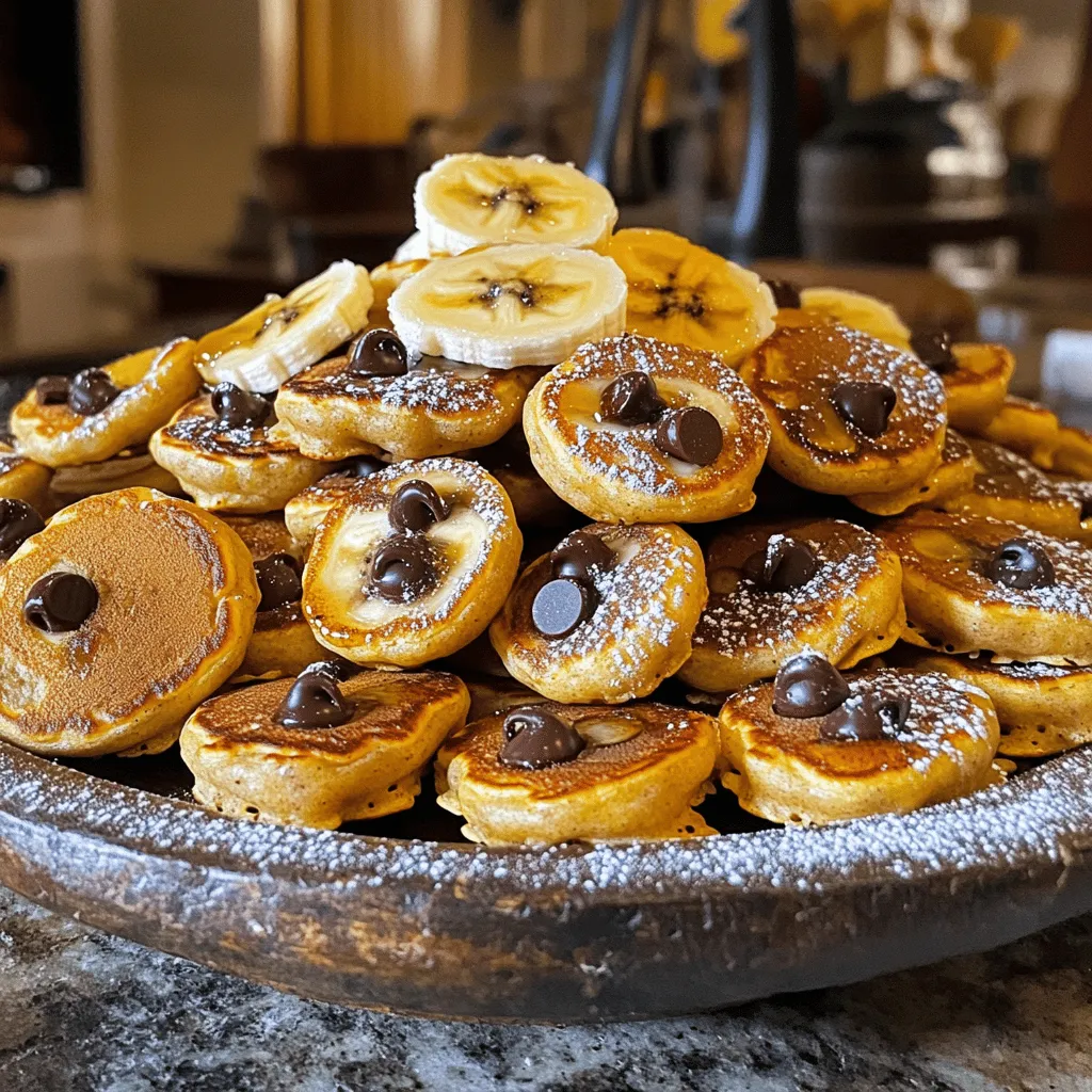 Chocolate Chip Banana Pancake Bites Delightful Snack