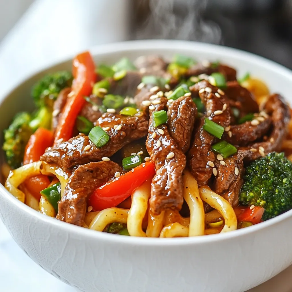 Beef Black Pepper Udon Flavorful and Easy Recipe