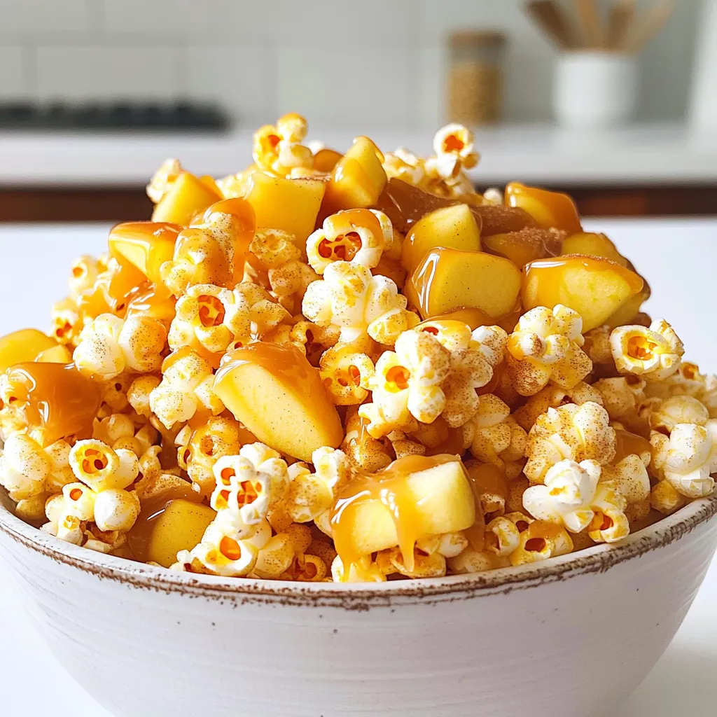 Caramel Apple Popcorn Clusters Crunchy and Sweet Treat