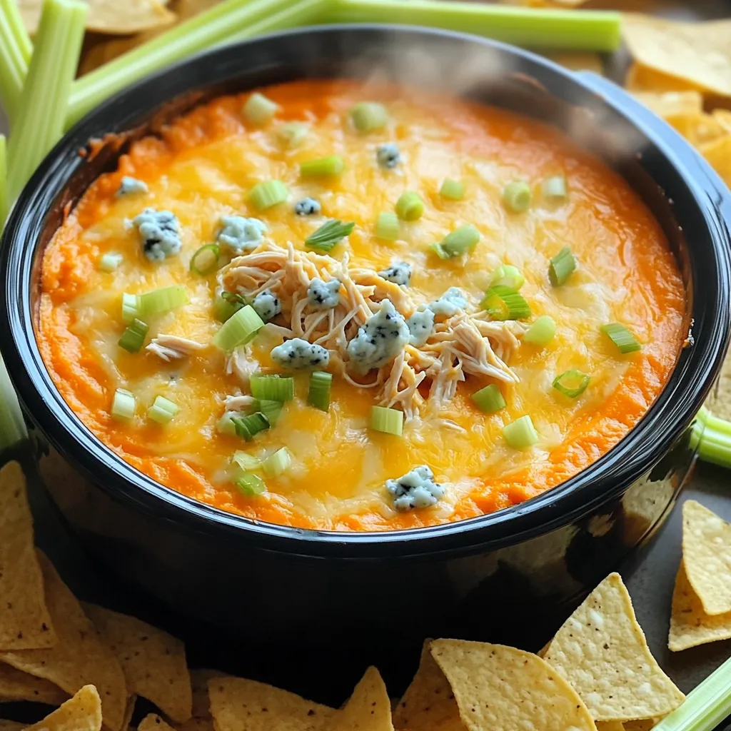 Buffalo Chicken Dip Slow Cooker Simple and Delicious