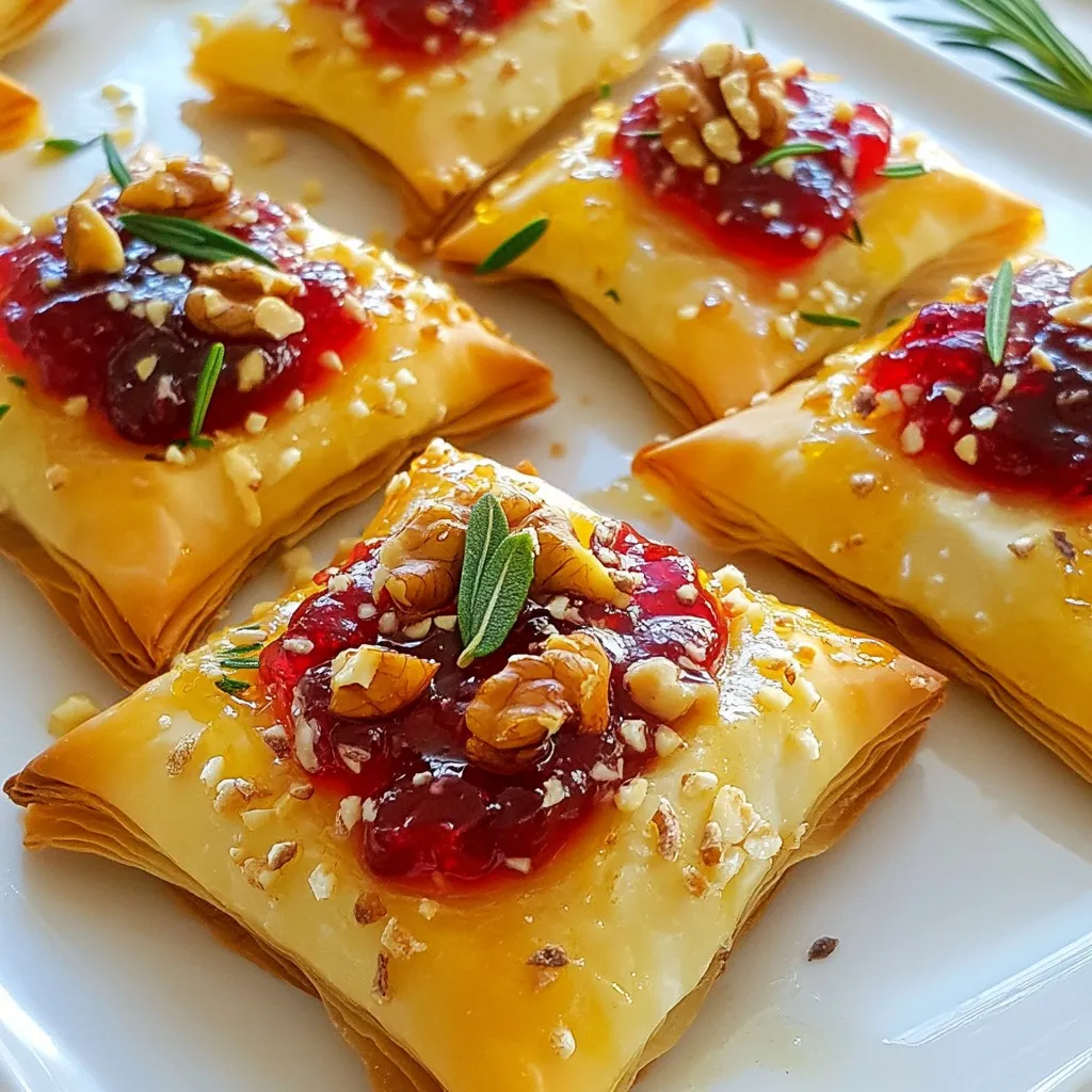 Cranberry Brie Filo Crackers Irresistible Flavor Treat