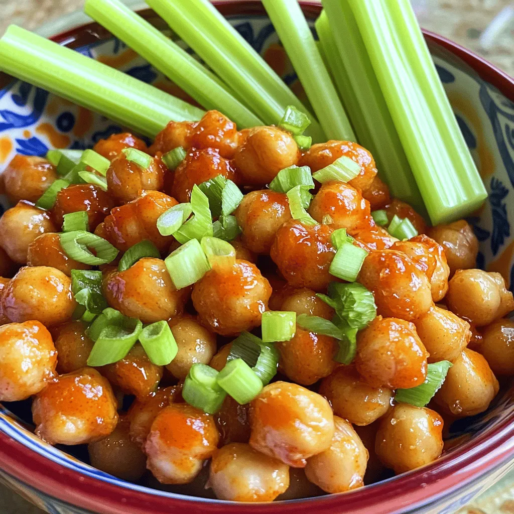 Air Fryer Buffalo Chickpeas Finger-Licking Good Snack