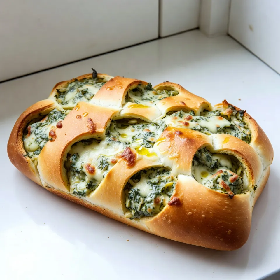 Spinach Artichoke Dip Pull-Apart Bread Delight