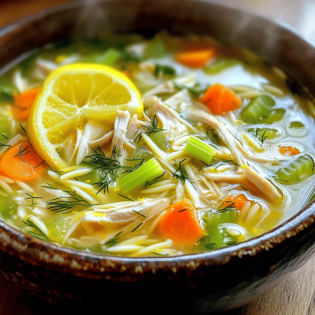 Greek Lemon Chicken Soup Simple and Flavorful Dish