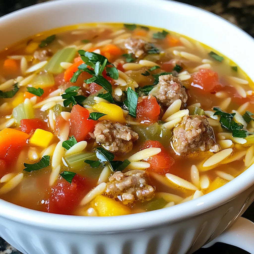 Sausage Orzo Soup Flavorful and Easy Comfort Dish