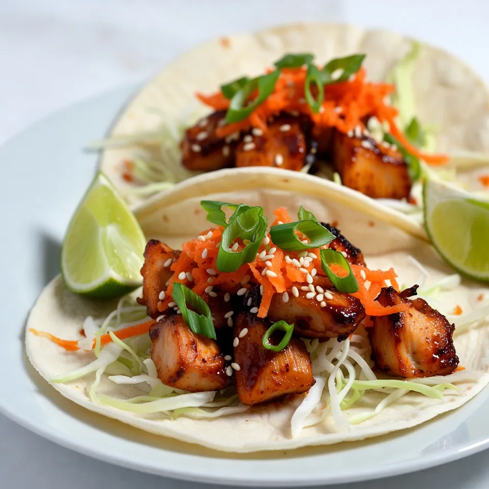 Spicy Korean Chicken Tacos Flavor-Packed Delight
