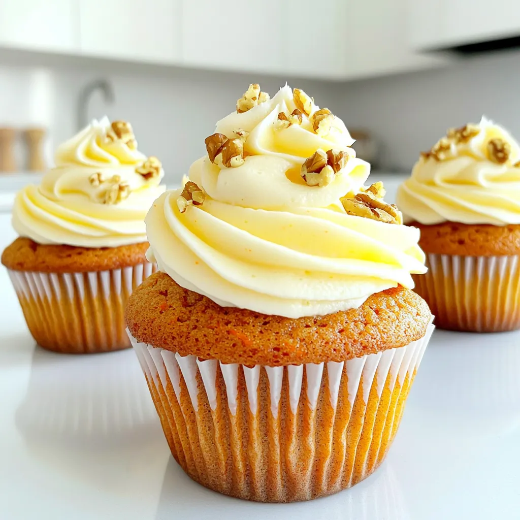 Bakery Style Carrot Cake Cupcakes Perfectly Moist Treat