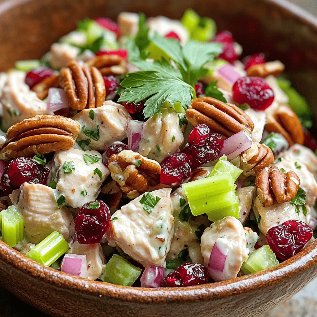Cranberry Pecan Chicken Salad Simple and Tasty Meal