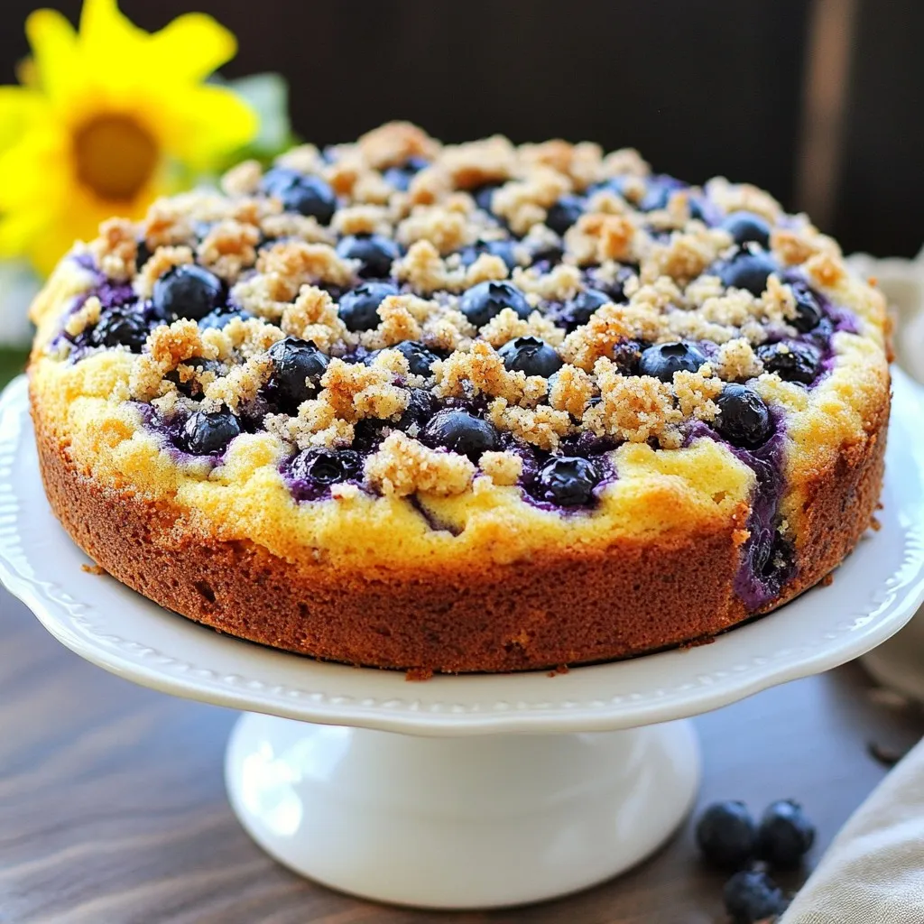 Blueberry Streusel Coffee Cake Delightful and Easy Recipe
