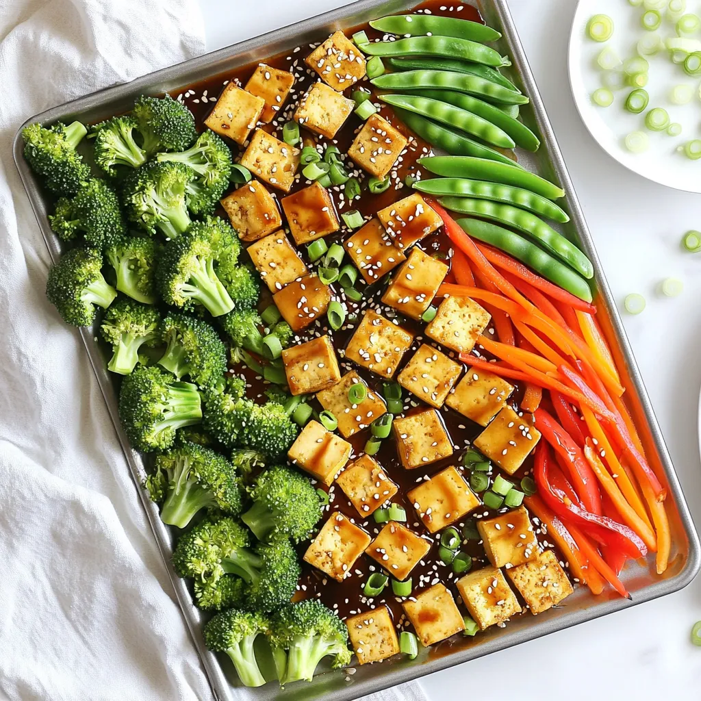Sheet Pan Teriyaki Tofu Veggies Tasty and Quick Meal