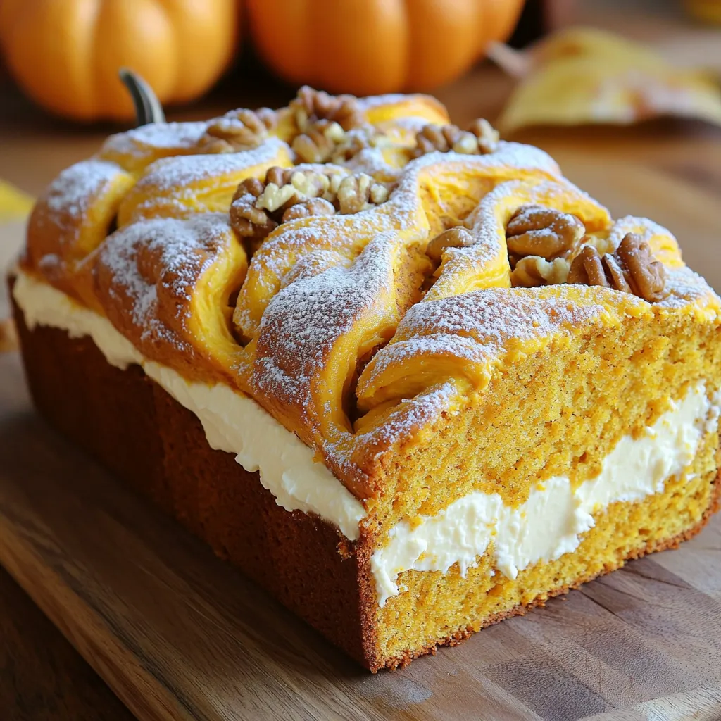 Bakery-Style Pumpkin Cream Cheese Bread Delight
