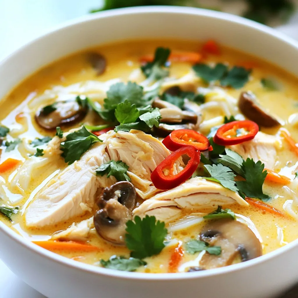 Thai Coconut Chicken Soup Flavorful Comfort Bowl