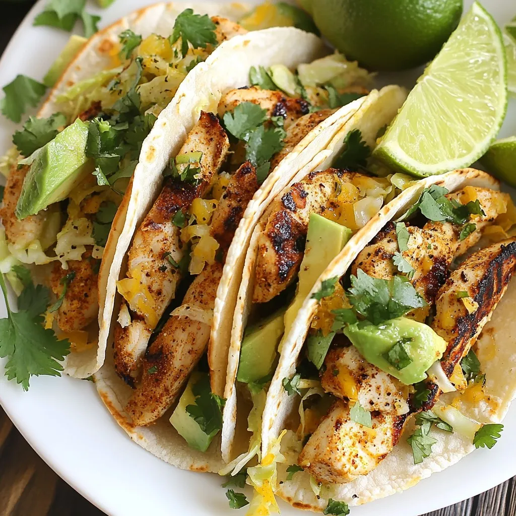 Chili Lime Grilled Chicken Tacos Fresh and Flavorful