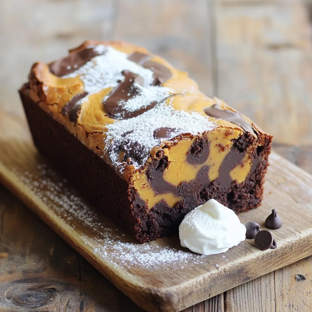 Pumpkin Chocolate Swirl Brownie Loaf Delight Recipe
