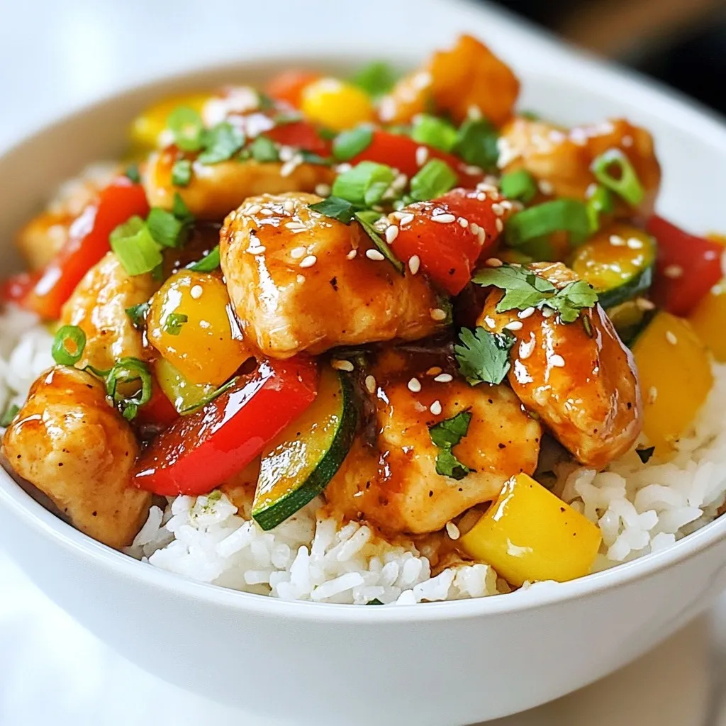 Flavorsome Sweet Chili Chicken Bowl for Quick Meals