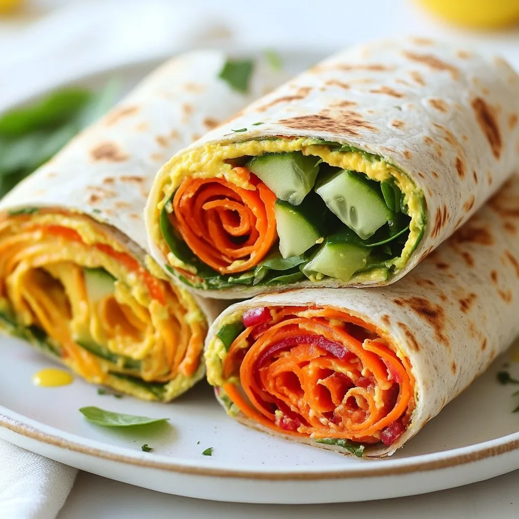 Easy Vegan Veggie Wraps Quick and Flavorful Recipe