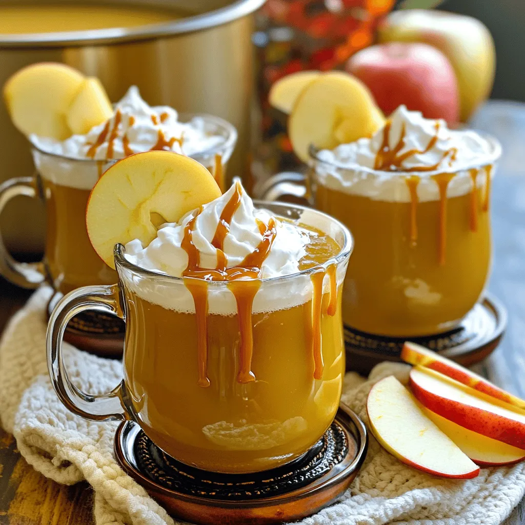Caramel Apple Cider Punch Slow Cooker Delight