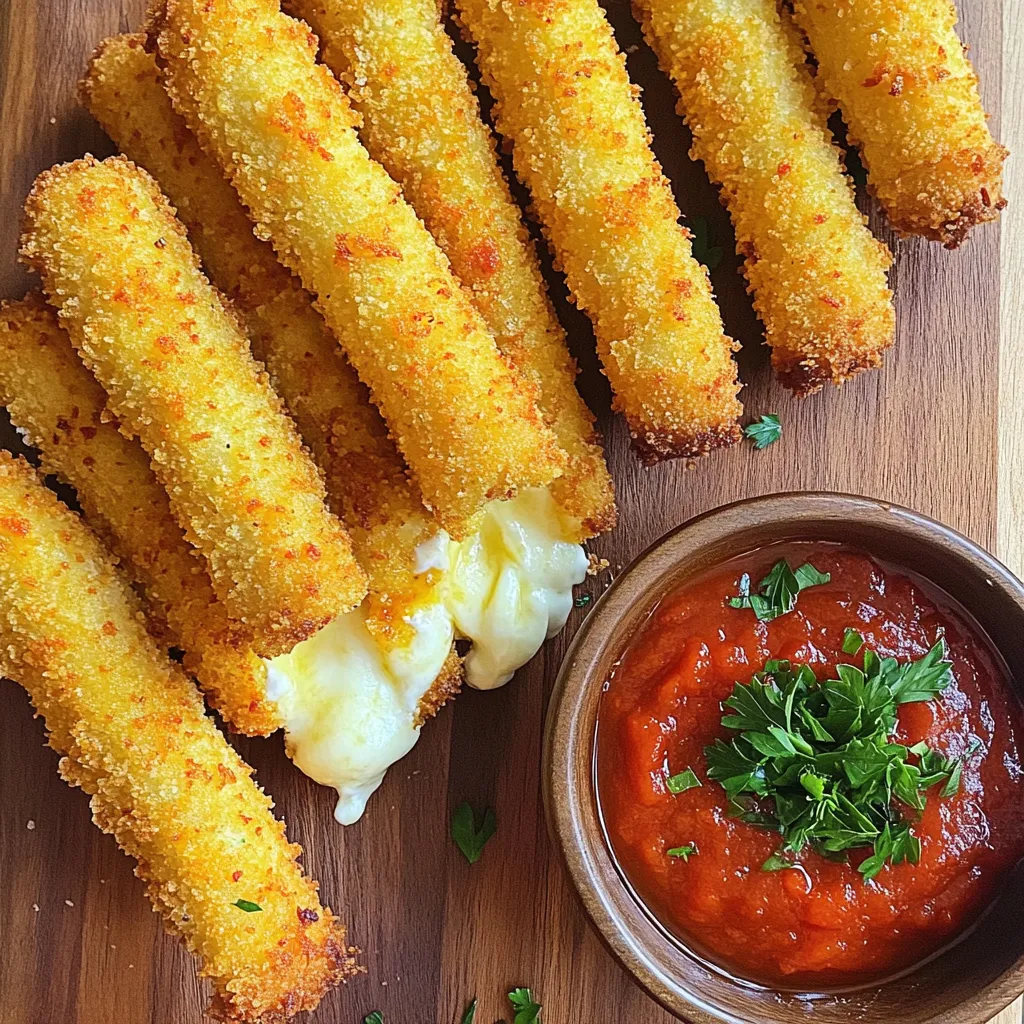 Air Fryer Crispy Mozzarella Sticks Tasty Snack Recipe