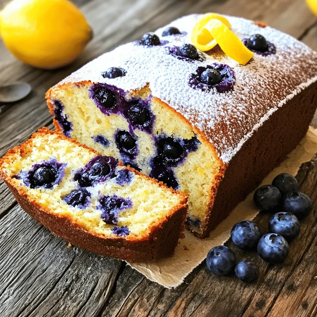 Bakery-Style Lemon Blueberry Loaf Simple Recipe