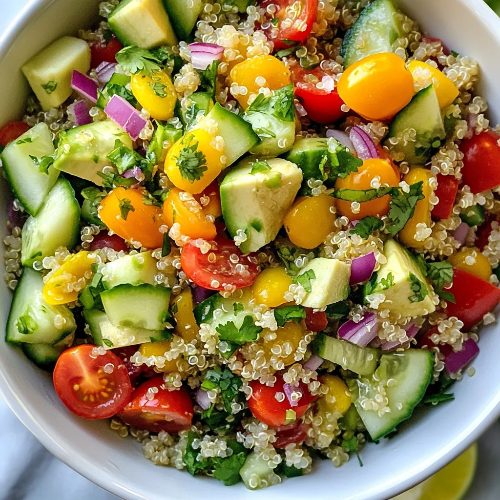 Cilantro Lime Quinoa Salad Fresh and Flavorful Dish