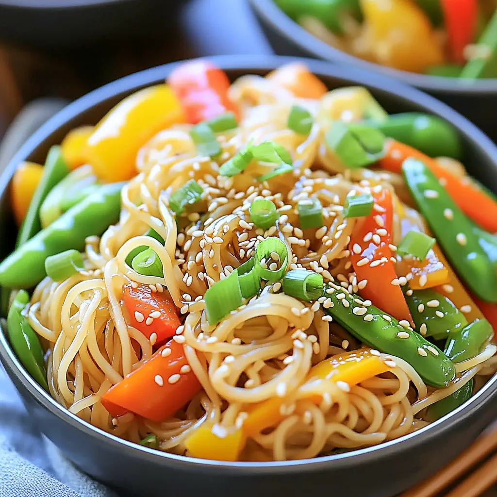 Minute Garlic Sesame Noodle Bowls Easy and Delicious
