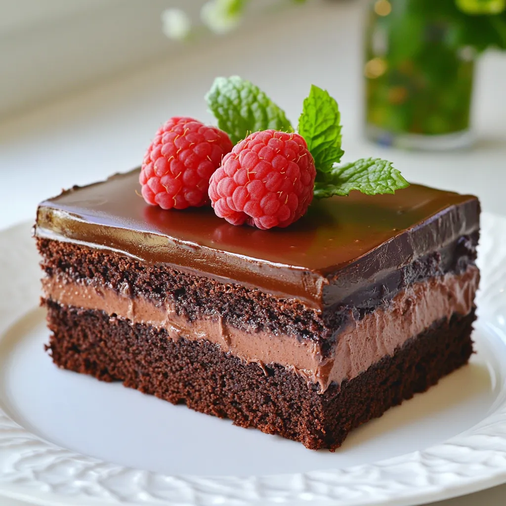 Raspberry Chocolate Mousse Cake Delightful Treat