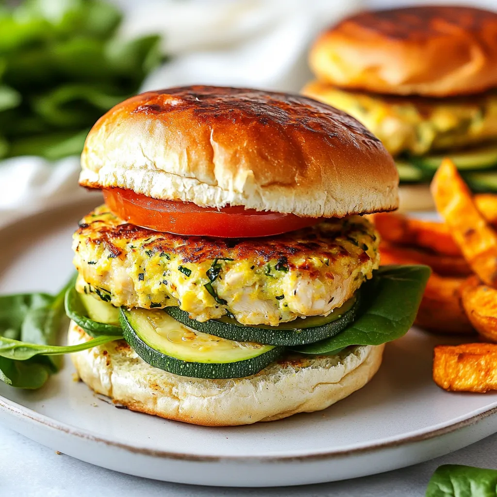 Healthy Chicken Zucchini Burgers Flavorful and Simple Meal