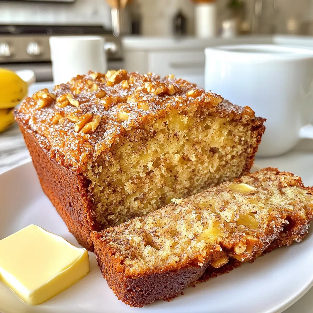Cinnamon Crunch Banana Bread Tasty and Easy Recipe