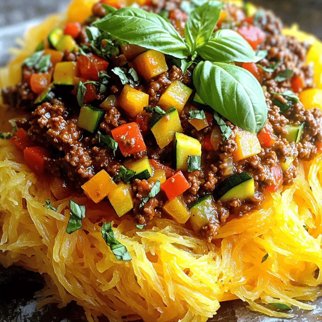 Spaghetti Squash Bolognese Flavorful and Easy Recipe