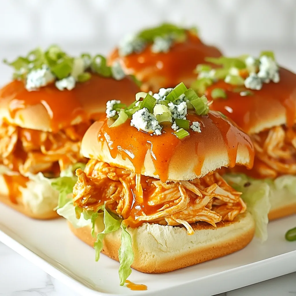 Sheet Pan Buffalo Chicken Sliders Simple and Tasty